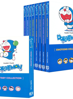 Doraemon 哆啦A梦漫画9册套装 儿童经典英语漫画书 Dinosaurs/Romance/Emotions/Horror/Fantasy 课外读物 英文原版进口图书