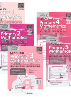 Learning Primary Mathematics Mock Examination 新加坡数学 学习系列数学模拟测试题 1-5 年级 英文原版进口图书