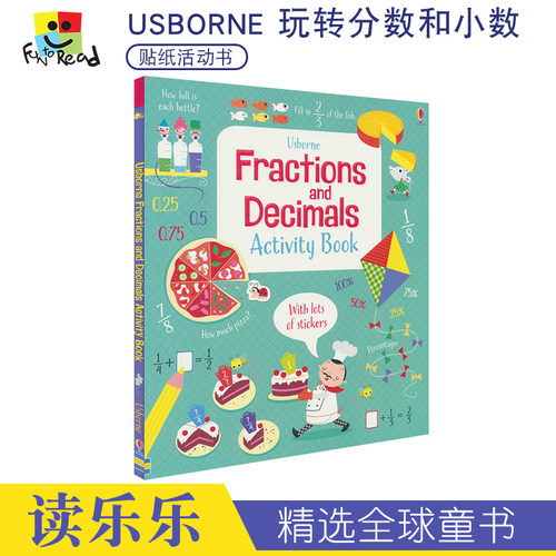 Usborne Fractions and Decimals Activity Book 分数和小数 儿童数学启蒙英语活动书 英文原版书进口图书