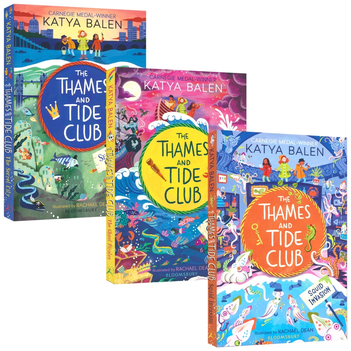 The Thames and Tide Club 泰晤士与潮汐俱乐部1-3 水下密城 乌贼入侵 幽灵海盗 章节小说 英语课外读物 英文原版进口儿童图书,书籍/杂志/报纸,儿童读物原版书,淘宝优惠券,粉丝福利购,淘宝优惠卷