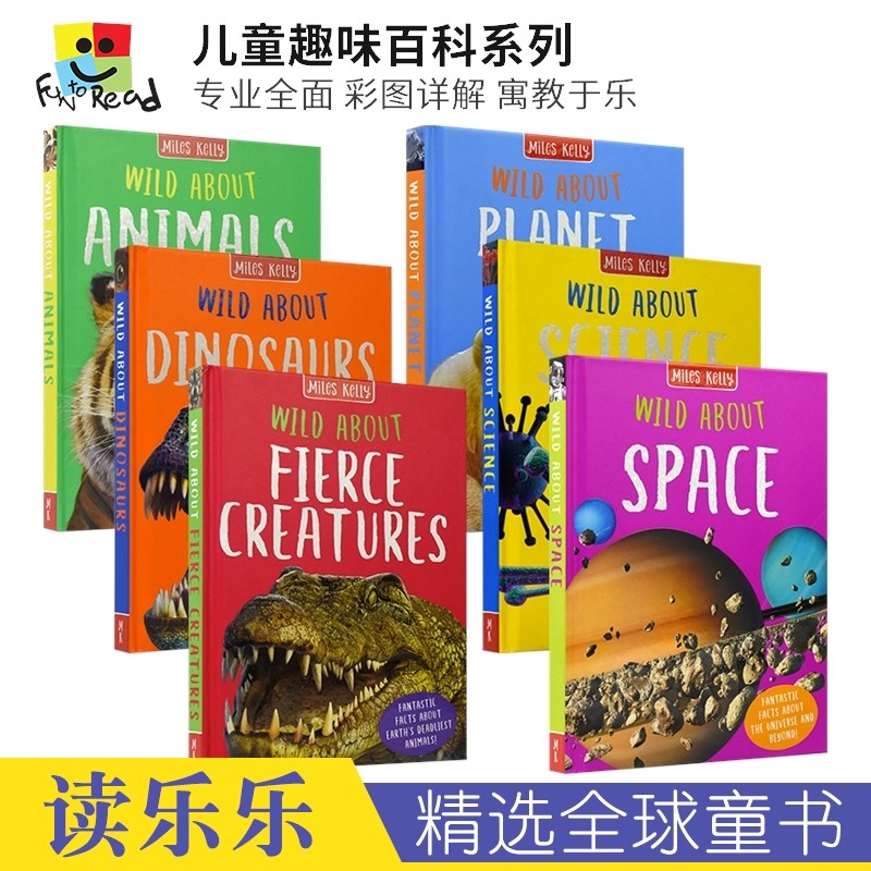 Wild About Animals Dinosaurs Fierce Creatures Planet Earth Science Space 儿童百科读物 恐龙地球科学太空 英文原版进口图书