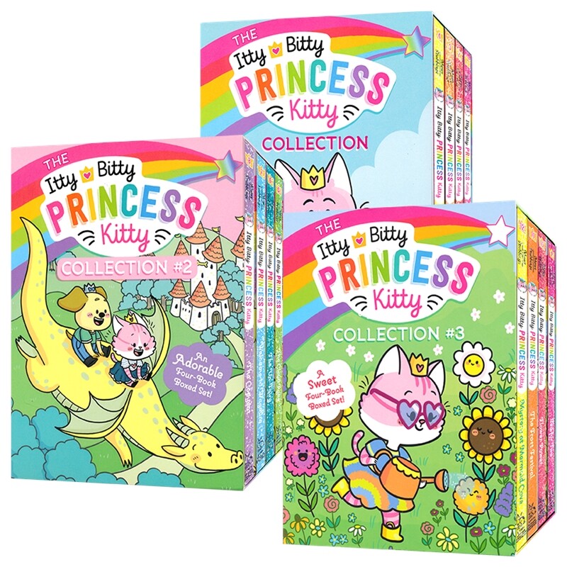 The Itty Bitty Princess Kitty 小猫公主系列 儿童桥梁读物 可爱有趣的友谊故事 英文原版进口儿童图书