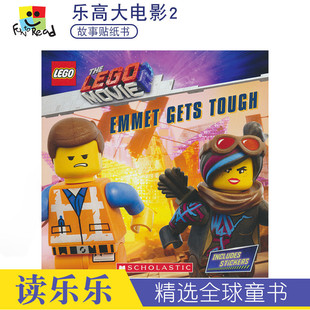 The Movie Lego Gets Tough Emmet 英文原版 儿童英语绘本 进口 乐高大电影2同名英文故事绘本贴纸书