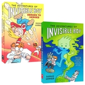 中小学英语课外读物 全彩漫画书 12岁 Boy 英文原版 进口图书 Invisible 隐形男孩历险记1 Adventures The
