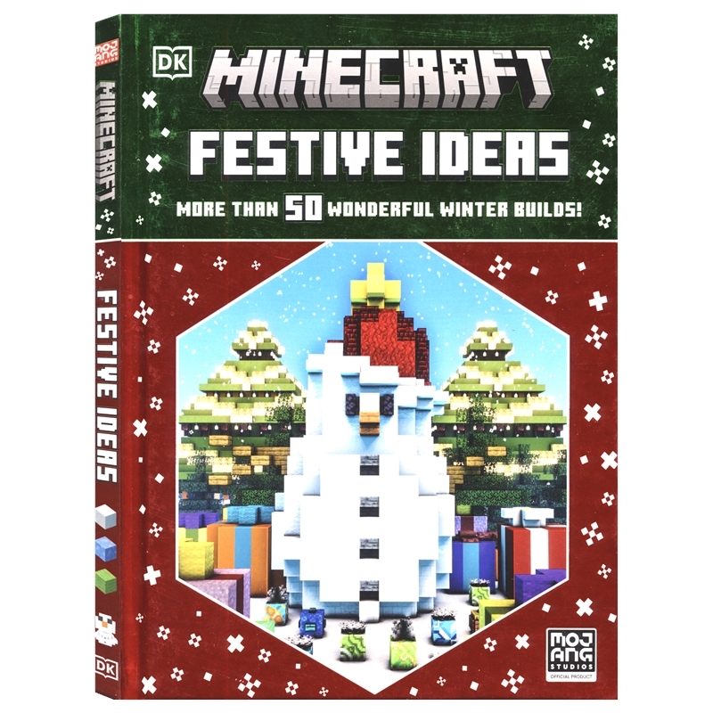 Minecraft Festive Ideas 我的世界 节日创意 50+冬季节日主题建筑创意游戏活动 圣诞礼物 青少年英语读物 英文原版进口儿童图书
