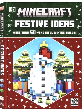 Minecraft Festive Ideas 我的世界 节日创意 50+冬季节日主题建筑创意游戏活动 圣诞礼物 青少年英语读物 英文原版进口儿童图书