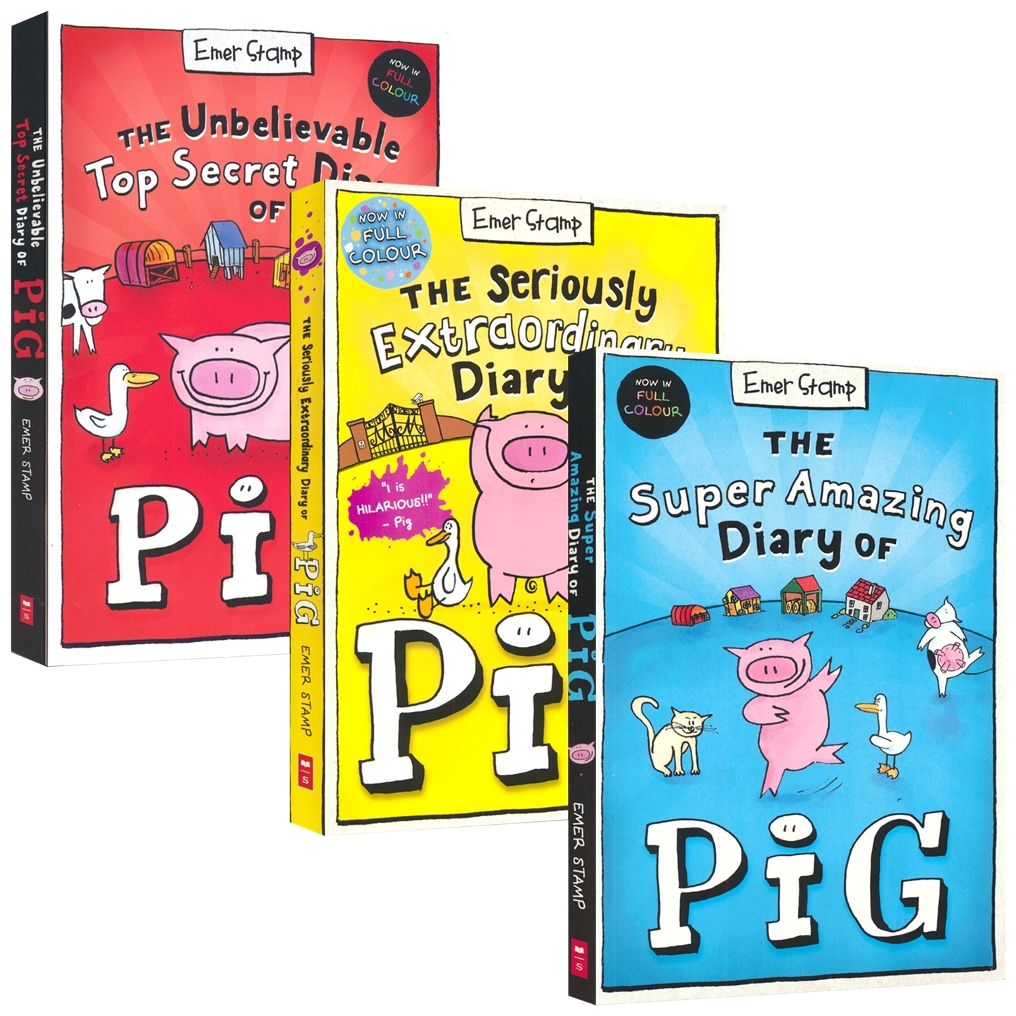 Diary of Pig 猪猪日记1-3 全彩版 爆笑口水体读物 农场版疯狂动物特工队 小学生英语课外读物 英文原版进口儿童图书,书籍/杂志/报纸,儿童读物原版书,淘宝优惠券,粉丝福利购,淘宝优惠卷