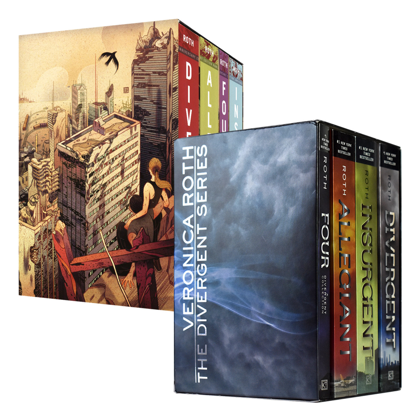 The Divergent Series 分歧者系列4册盒装 纽约时报畅销书 12岁+ 青少年科幻小说 纽约时报畅销书 美国文学 英文原版进口儿童图书
