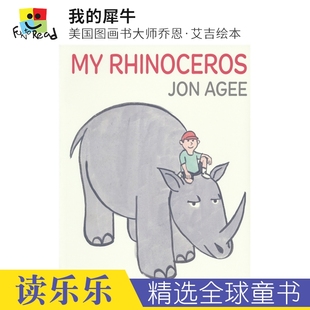 犀牛 進口兒童圖書 我 英語早教啟蒙讀物 英文原版 故事書 Rhinoceros 美國圖畫書大師喬恩·艾吉繪本