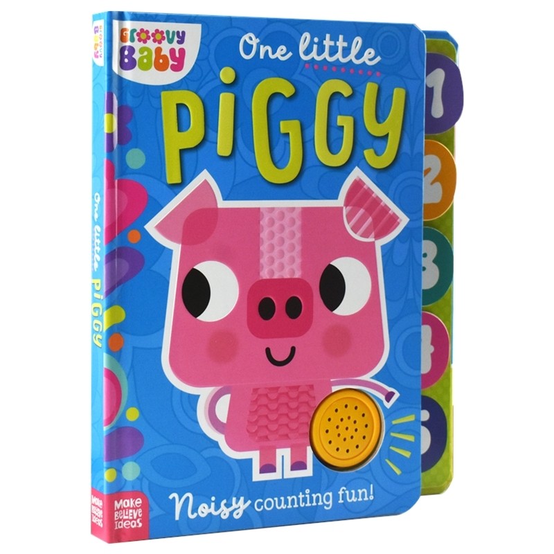 【自营】One Little Piggy 一只小猪 婴幼儿早教启蒙 纸板发声书 英语韵文 亲子读物 数字1-5 感官训练 英文原版进口儿童图书,书籍/杂志/报纸,儿童读物原版书,淘宝优惠券,粉丝福利购,淘宝优惠卷