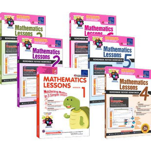 SAP Mathematics Lessons 1-6年级数学教辅 课堂练习册 7-12岁 STREAM学习 新加坡小学数学教辅教材 数学英文题 原版