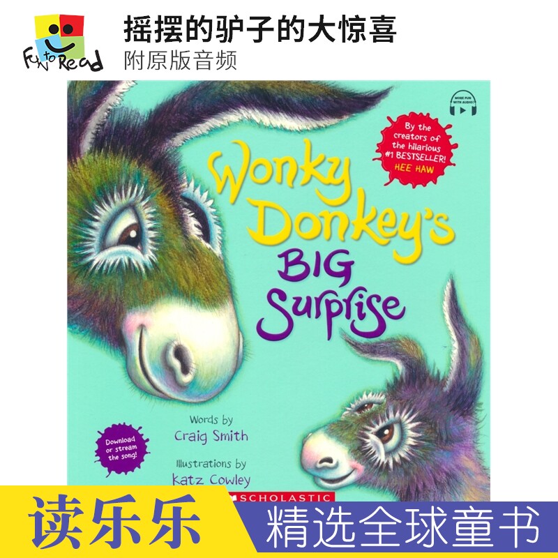 Wonky Donkey’s Big Surprise (with StoryPlus) 摇摆的驴子的大惊喜 附原版音频 英文原版进口儿童图书