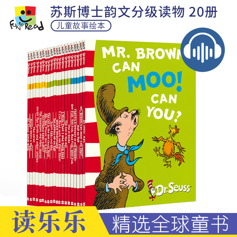 A Classic Case of Dr. Seuss 苏斯博士经典读物20册套装 经典双语绘本 儿童英语阅读桥梁书 廖彩杏书单 英文原版进口图书