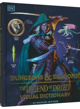 DK Dungeons & Dragons The Legend of Drizzt Visual Dictionary 龙与地下城 崔斯特传奇视觉艺术指南 英文原版进口图书