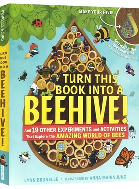 Turn This Book Into a Beehive! 把这本书变成蜂窝 科普百科思维拓展绘本 小学STEM课外阅读 英文原版进口儿童图书