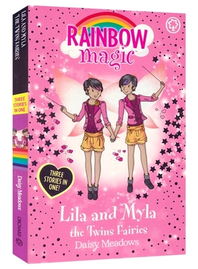Rainbow Magic Lila and Myla The Twins Fairies 彩虹魔法仙子 双胞胎仙女莉拉和迈拉 奇幻冒险 章节小说 英文原版进口儿童图书