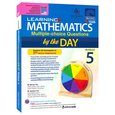 LEARNING+ MATHEMATICS Multiple-choice Questions by the DAY Workbook 数学每日一练 新加坡数学 SAP 11-12岁 小学 英文原版