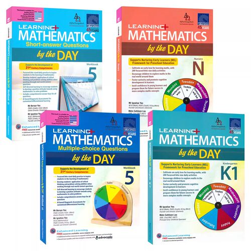 SAP Learning Mathematics by the DAY Nursery MCQ 新加坡数学 每日一练 选择题练习册 幼儿园启蒙练习 小学5年级 英文原版教辅