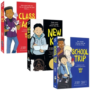 纽伯瑞儿童文学金奖 进口图书 Act 文化 成长故事 多元 Class 新生系列漫画小说3册 英文原版 New 青少年英语课外阅读读物 Kid