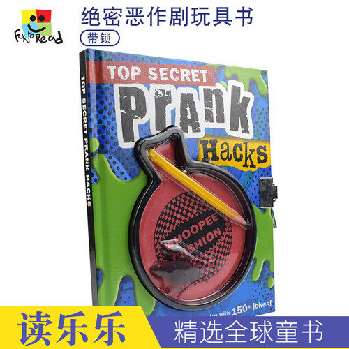 Top Secret Prank Hacks 绝密档案恶作剧英语玩具书 整蛊道具 蟑螂 铅笔 英文原版进口儿童图书