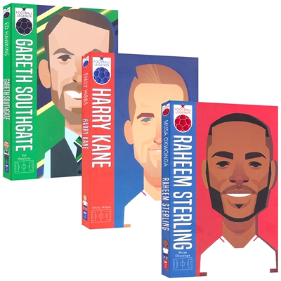 【自营】Football Legends 足球传奇人物3册套装 名人传记故事 章节小说 球员生平 足球知识 青少年英语课外读物 英文原版进口儿童