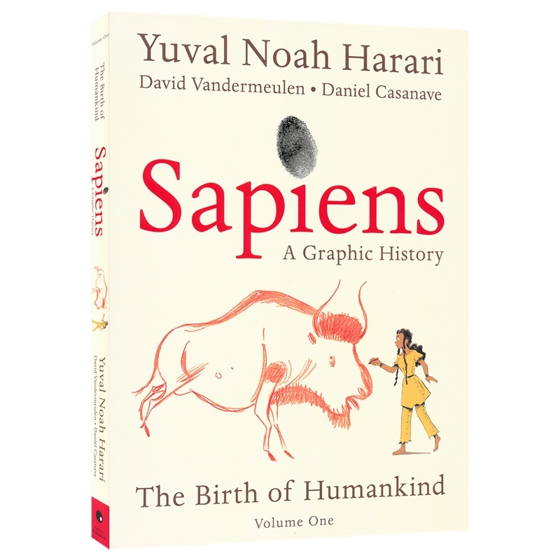 Sapiens The Birth of Humankind 人类简史 从动物到上帝 漫画故事书第一辑 Harari 尤瓦尔·赫拉利 世界通史 百科科普 英文原版