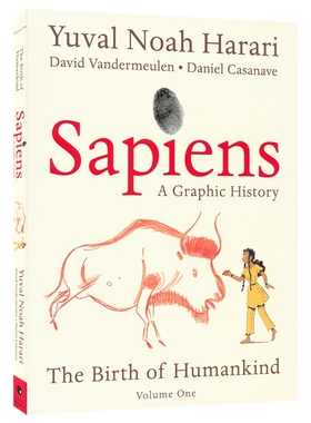 Sapiens The Birth of Humankind 人类简史 从动物到上帝 漫画故事书第一辑 Harari 尤瓦尔·赫拉利 世界通史 百科科普 英文原版