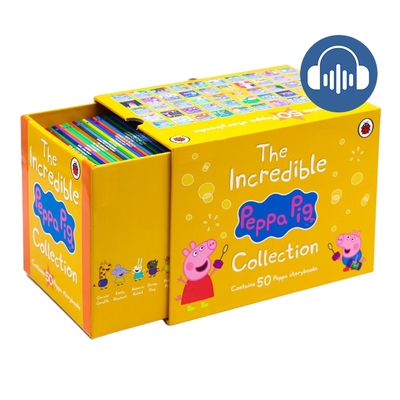 The Incredible Peppa Pig Collection 小猪佩奇50册 赠音频 故事绘本 英语早教启蒙认知 亲子读物 手掌书 英文原版进口儿童图书