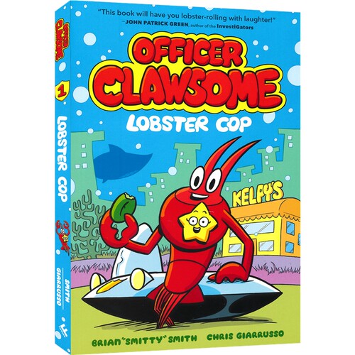 【自营】Officer Clawsome Lobster Cop 英语全彩漫画书 龙虾警官 中学生课外读物 9-12岁 幽默搞笑 英文原版进口图书