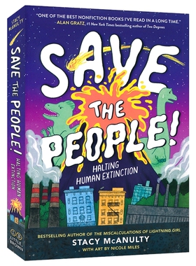 Save The People! Halting Human Extinct 拯救人类 阻止人类灭绝 英文章节小说 黑白插图 中学生课外阅读 10-14岁 英文原版进口