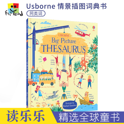 Usborne Big Picture Thesaurus 尤斯伯恩儿童英语大图片词典书单词书 情景插图 同类词联想记忆 英文原版进口图书