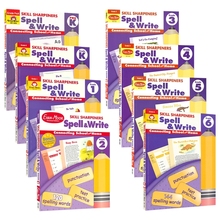 Evan Moor Skill Sharpeners Spell and Write Prek-G6 美国学龄前幼儿园小学加州教辅 技能铅笔刀系列英语拼写练习册 英文原版