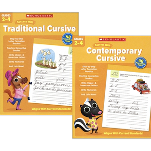 Success With Cursive Writing  Contemporary Traditional Cursive 学乐成功系列 英文草写体 字母书写 阅读 英文原版进口图书