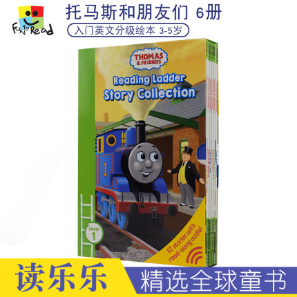 托马斯分级阅读入门级6册盒装 Thomas and Friends Reading Ladder Story 火车托马斯和朋友们英文绘本3-8岁英语故事书