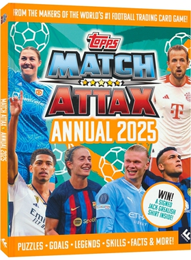 【自营】Match Attax Annual 2025 英文原版 欧冠球星卡牌游戏 2025年鉴 精装 英文版 进口英语原版书籍