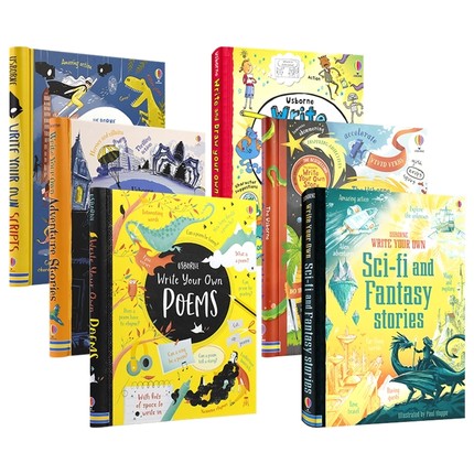 Usborne 写作指导训练 Write and Draw Your Own 诗歌编剧故事创作 美术绘画启蒙 儿童艺术培养 英文原版进口儿童英语图书