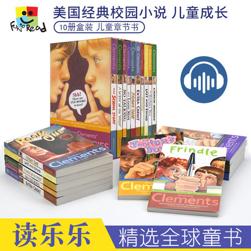 Andrew Clements' School Stories 安德鲁克拉门校园小说10册合集 青少年青春故事插图英语章节书 英文原版进口儿童图书8-12岁