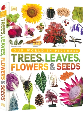 DK Our World in Pictures Trees Leaves Flowers Seeds 我们的世界 图鉴百科 树叶 花 种子 奇妙植物 6-9岁 少儿百科 英文原版