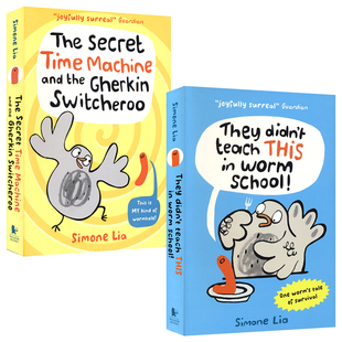 Worm 初级章节桥梁书 Didn School Teach 图文并茂 幽默爆笑 The 英文原版 Time THIS Machine They 进口儿童图书 Secret