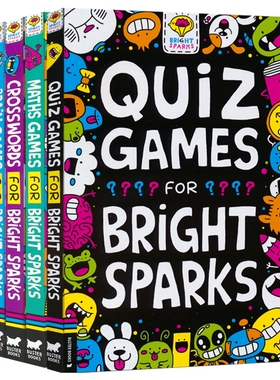 Bright Sparks Maths Games Brain Games Quiz Games Crosswords 点亮智慧互动游戏 数学脑力填词益智游戏 词汇量拓展 英文原版