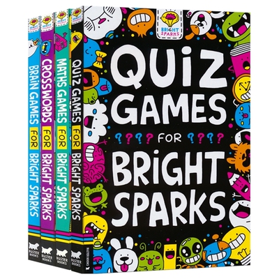 Bright Sparks Maths Games Brain Games Quiz Games Crosswords 点亮智慧互动游戏 数学脑力填词益智游戏 词汇量拓展 英文原版
