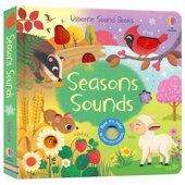 幼儿启蒙读物 Seasons 尤斯伯恩 节 纸板发声书 Sounds 英文原版 自然认知 Usborne 季 声音 进口图书