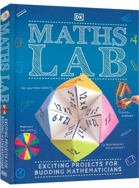 DK Maths Lab Exciting Projects for Budding Mathematicians 数学实验室 数字运算 形状几何 测量比例 STEM主题 英文原版图书
