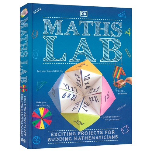 DK Maths Lab Exciting Projects for Budding Mathematicians 数学实验室 数字运算 形状几何 测量比例 STEM主题 英文原版图书