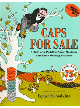 Caps For Sale 卖帽子 吴敏兰书单启蒙绘本 正版进口美国经典童书 HarperCollins出版社 经典英文绘本 英文原版进口图书