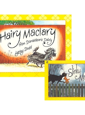 【自营】Hairy Maclary & mini Slinky Malinki 毛毛狗麦克拉瑞和猫猫马林基 2册/套 经典故事绘本 英语早教启蒙 英文原版进口儿童