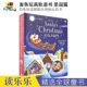 圣诞篇圣诞老人 Wind Sleigh Christmas Santa 英语绘本纸板书 with Usborne 进口儿童图书 Journey 英文原版 发条玩具轨道书