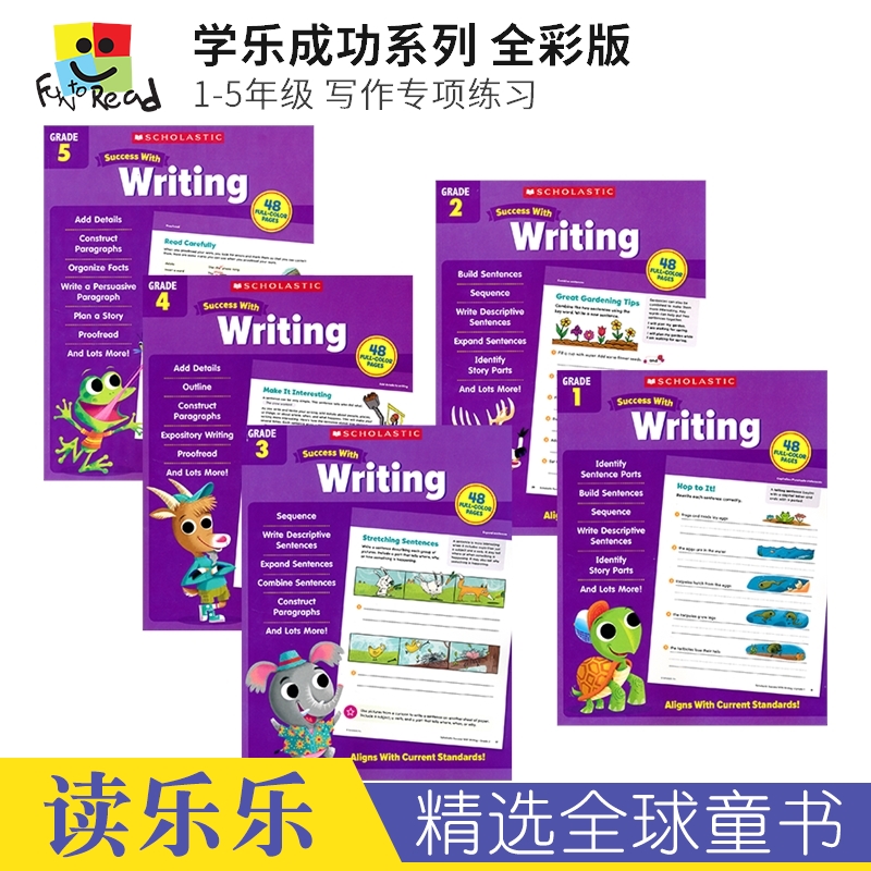 Scholastic Success With Writing Grade 1-5 美国学乐成功系列英语写作全彩版 小学英语教辅 英文原版进口图书 书籍/杂志/报纸 科普读物/自然科学/技术类原版书 原图主图