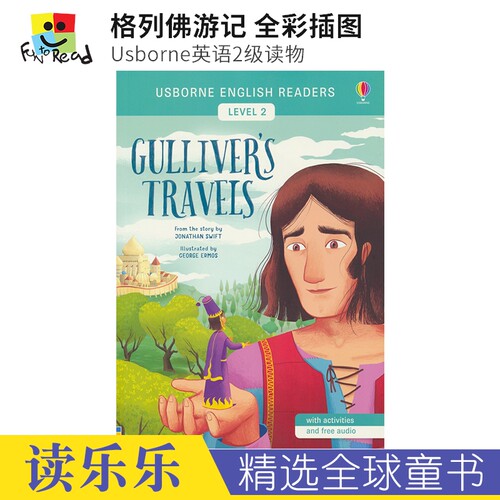 【自营】Usborne English Readers - Gullier's Travels Usborne英语2级读物 格列佛游记全彩插图6-9岁 故事绘本英文原版儿童图书