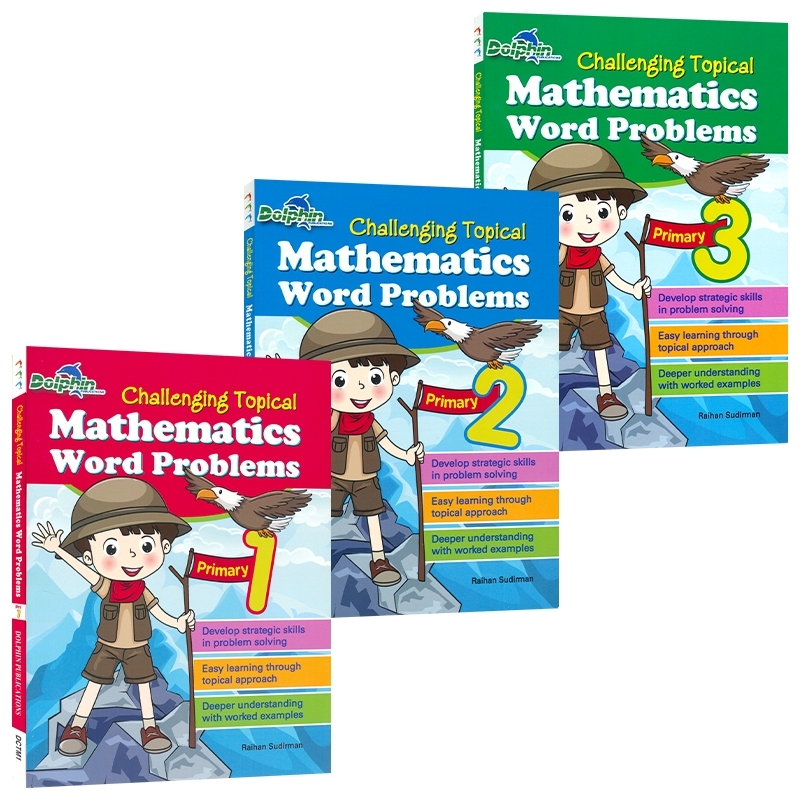 Dolphin Challenging Topical Mathematics Word Problems Primary 1-3 新加坡数学 挑战性数学应用题 1-3年级 英文原版进口图书